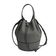 Pre-owned Leather shoulder-bags Loewe Pre-owned , Gray , Dames