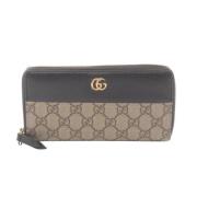 Pre-owned Canvas wallets Gucci Vintage , Beige , Dames