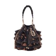 Zwarte Bucket Bag Frou Frou La Carrie , Black , Dames