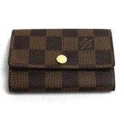 Pre-owned Canvas key-holders Louis Vuitton Vintage , Brown , Dames