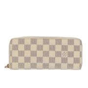 Pre-owned Canvas wallets Louis Vuitton Vintage , White , Dames