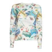 Multicolor Jacquard Print Trui MC2 Saint Barth , Multicolor , Dames