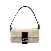 Pre-owned Canvas fendi-bags Fendi Vintage , White , Dames