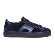 Leren sneaker voor heren Santoni , Blue , Heren