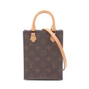 Pre-owned Canvas handbags Louis Vuitton Vintage , Brown , Dames