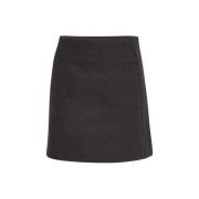 Donkergrijze Melange Rok | Freewear Grijs Ichi , Gray , Dames