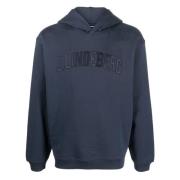 Blauwe Logo Hoodie Sweater Casual Stijl J.Lindeberg , Blue , Heren