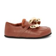 Bruine Casual Loafers met Rubberen Zool JW Anderson , Brown , Dames