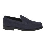 Blauwe Suède Loafers voor Heren Tod's , Blue , Heren