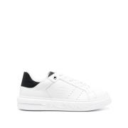 Witte Leren Casual Lage Sneakers Baldinini , White , Heren