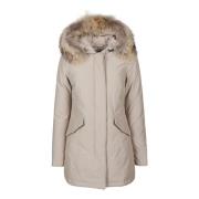 Arctische Wasbeer Parka voor Vrouwen Woolrich , Beige , Dames