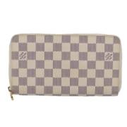 Pre-owned Canvas wallets Louis Vuitton Vintage , White , Dames