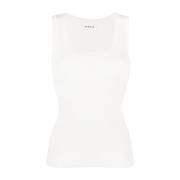 Witte Katoen Nylon Tank Top P.a.r.o.s.h. , White , Dames