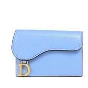 Pre-owned Leather wallets Dior Vintage , Blue , Dames