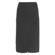 Grijze Pencil-line Midi Rok Pinko , Gray , Dames