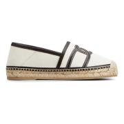 Ketting Espadrilles in Beige Katoen Tod's , Beige , Dames