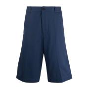 Blauwe Textiel Bermuda Shorts Kenzo , Blue , Heren