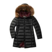 Hooded Down Jacket Kristin Blauer , Black , Dames