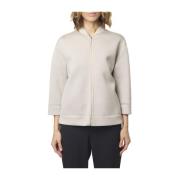 Grijze Bomber Box Jas met 3/4 Mouwen Max Mara , Gray , Dames