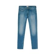 Klassieke Slim Comfort Jeans voor Mannen GAS , Blue , Heren