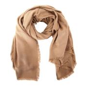 Viscose Stola Sjaal Twinset , Brown , Dames