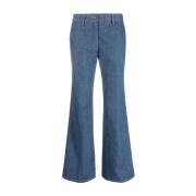 Flared Jeans Forte Forte , Blue , Dames