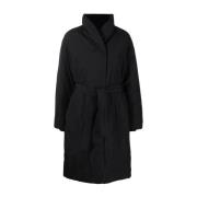 Zwarte Puffer & Down Coat Calvin Klein , Black , Dames