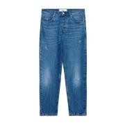 Straight Jeans, Tapered Fit Ami Paris , Blue , Heren