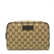 Pre-owned Canvas gucci-bags Gucci Vintage , Beige , Dames