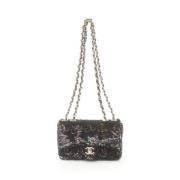 Pre-owned Leather chanel-bags Chanel Vintage , Black , Dames