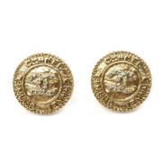 Pre-owned Metal earrings Chanel Vintage , Yellow , Dames