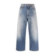 Blauwe Straight Jeans Ankled D'arcy R13 , Blue , Dames