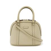 Pre-owned Leather gucci-bags Gucci Vintage , Beige , Dames