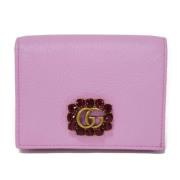 Pre-owned Leather wallets Gucci Vintage , Pink , Dames