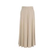 Uitlopende midi-rok Herno , Beige , Dames