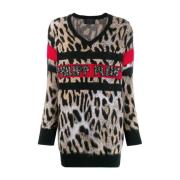 Zwarte Textiel Blouse Pullover Ronde Philipp Plein , Multicolor , Dame...