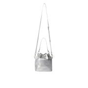 Bucket tas met gewatteerd logodetail Msgm , Gray , Heren