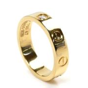 Pre-owned Fabric rings Cartier Vintage , Yellow , Dames