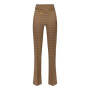 Stijlvolle Broek voor Vrouwen Elisabetta Franchi , Brown , Dames