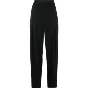 Casual Zwarte Linnen Broek Vince , Black , Dames