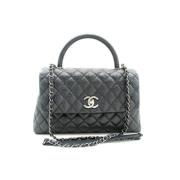 Pre-owned Leather chanel-bags Chanel Vintage , Black , Dames