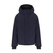 Navy Blue Hooded Jacket met slimme zakken Krakatau , Blue , Heren