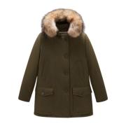 Arctic Parka met bont capuchon Woolrich , Green , Dames