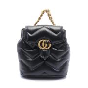 Pre-owned Leather backpacks Gucci Vintage , Black , Dames