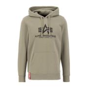 Klassieke Heren Hoodie met Verstelbare Capuchon Alpha Industries , Gre...