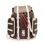 Pre-owned Canvas backpacks Louis Vuitton Vintage , Brown , Dames