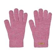 Warme Gebreide Handschoenen met Ribboorden Barts , Pink , Dames