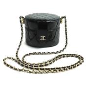 Pre-owned Leather chanel-bags Chanel Vintage , Black , Dames