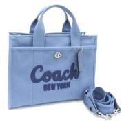 Pre-owned Canvas handbags Coach Pre-owned , Blue , Dames