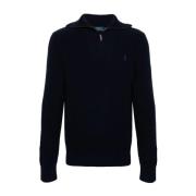 Blauwe Wol Katoen Casual Sweater Polo Ralph Lauren , Blue , Heren